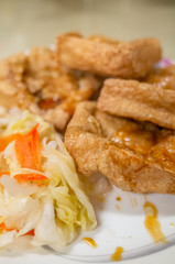 famous Taiwanese snack of stinky tofu