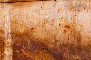 Abstract corroded colorful rusty metal background, rusty metal texture. Peeling paint and rusty old metal