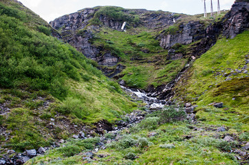 crossing river in north Norway