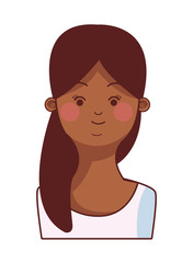 young woman cartoon