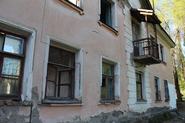 Fototapeta na wymiar houses in old town of italy