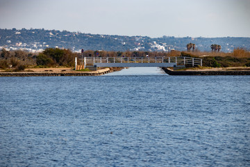 Fototapeta premium most nad jeziorem