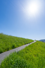 観光地　京都　大山崎風景