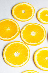 ORANGE CUT ON CLEAR BACKGROUND