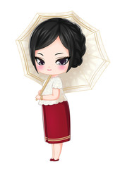 Rainy Day Outfit Thai Girl