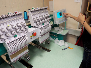 Textile: Industrial Embroidery Machine