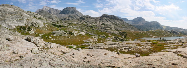 Titcomb Basin in the Wind River Range in Wyoming 