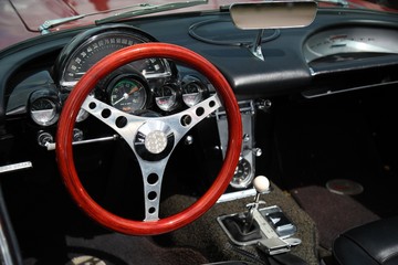 Fototapeta premium Oldcar cockpit