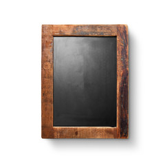 wooden frame on white background