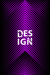 Vector Geometric Abstract Line Pattern for Poster Design. Set of Minimal Covers for Business Brochures. Gold Black Banner Background. 