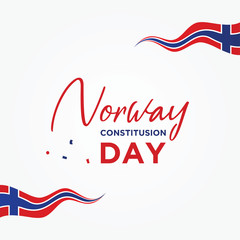 Norway Constitution Day Vector Design