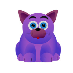 cute fat cat 2d cartoon puppet for animation