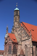 Fototapeta na wymiar Frauenkirche, Nurnberg