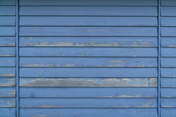 Holzwand blau