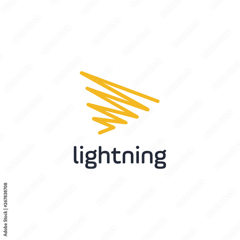 Poster lightning logo square rhombus design vector template. thunderbolt symbol. energy power electric spee