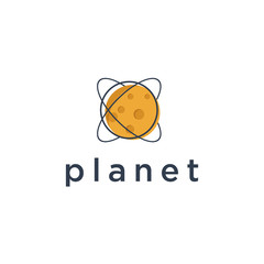 Planet logo designs vector, Place logo template