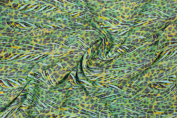 fabric with a tropical pattern, fabric texture