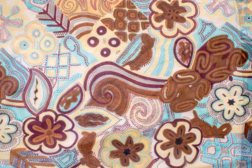 fabric with an abstract pattern, fabric texture