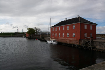 Scene frem Tre Kroner fortress located in Copenhagen Denmark