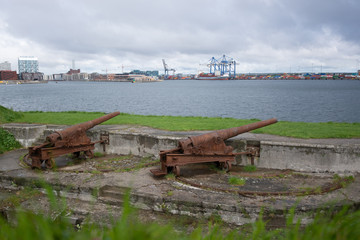 Scene frem Tre Kroner fortress located in Copenhagen Denmark