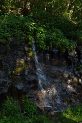 Mountainside waterfall
