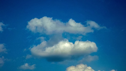 Naklejka na ściany i meble white clouds in the bright blue sky