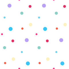 Colorful circles seamless pattern