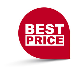 red vector banner best price