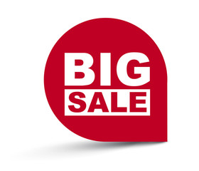red vector banner big sale