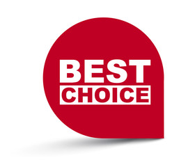 red vector banner best choice