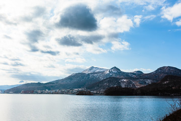 北海道・冬の洞爺湖と有珠山