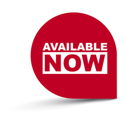 red vector banner available now
