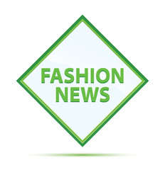 Fashion News modern abstract green diamond button