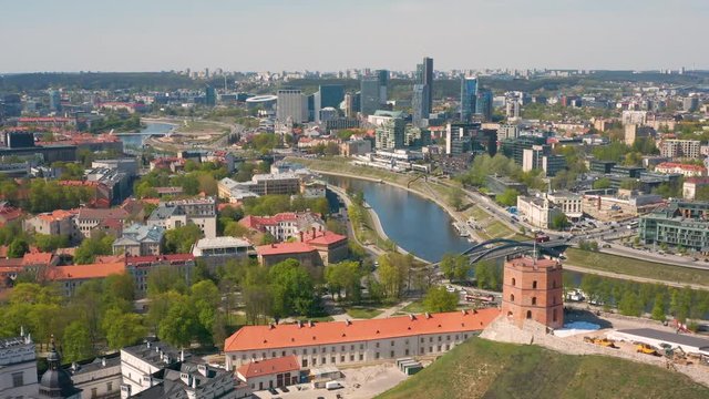 Aerial view of Vilnius