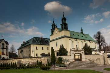Fototapeta na wymiar Sanctuary Mother of God in Lesniow, Poland