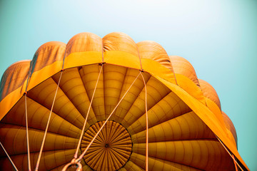 Fototapeta premium Orange hot air balloon 