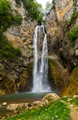 Fototapeta na wymiar Der Wasserfall in Bliha in Bosnien