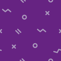 Geometric violet seamless pattern. Hipster style for print