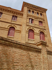 Building school facade, traditional, europe