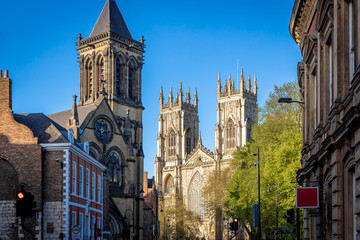 View of York minster in England
