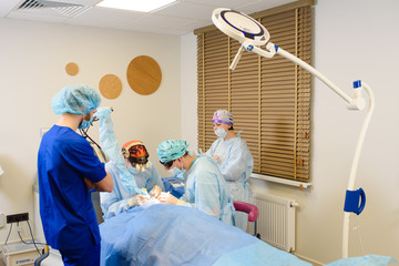 Laser Blepharoplasty, plastic surgery operation for correcting defects, deformities, and...
