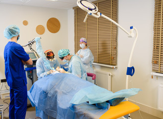 Laser Blepharoplasty, plastic surgery operation for correcting defects, deformities, and...