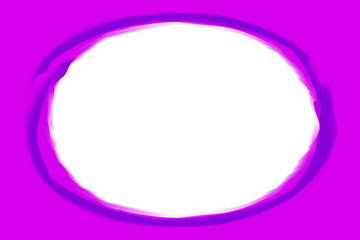 oval stroke art line violet colors on purple background and white copy space, oval line purple water color art style for banner blank frame, empty purple oval and frame watercolor style