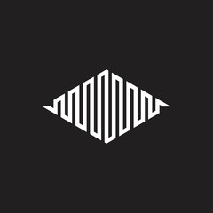 stripes polygon linear logo vector