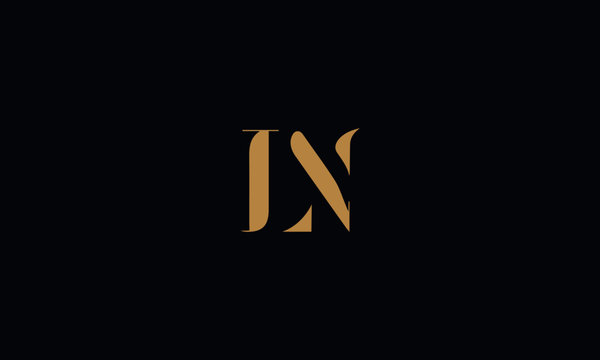 Initial LN letter Logo Design vector Template Abstract Black Letter LN  logo Design Stock Vector Image  Art  Alamy