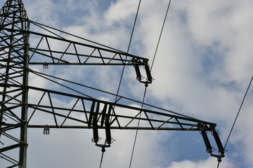 power pylon in germany on a sunny day