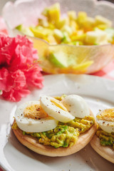 Healthy breakfast sandwich