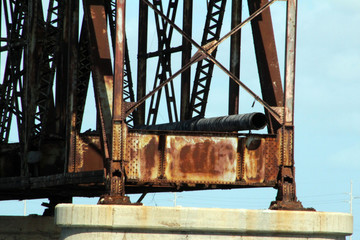 old and rusty bridge 