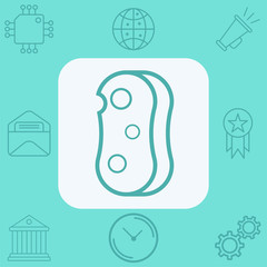 Sponge vector icon sign symbol