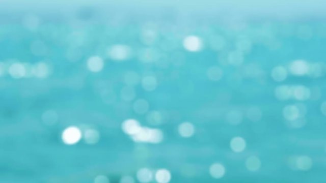 slow motion water of tropical sea, bokeh